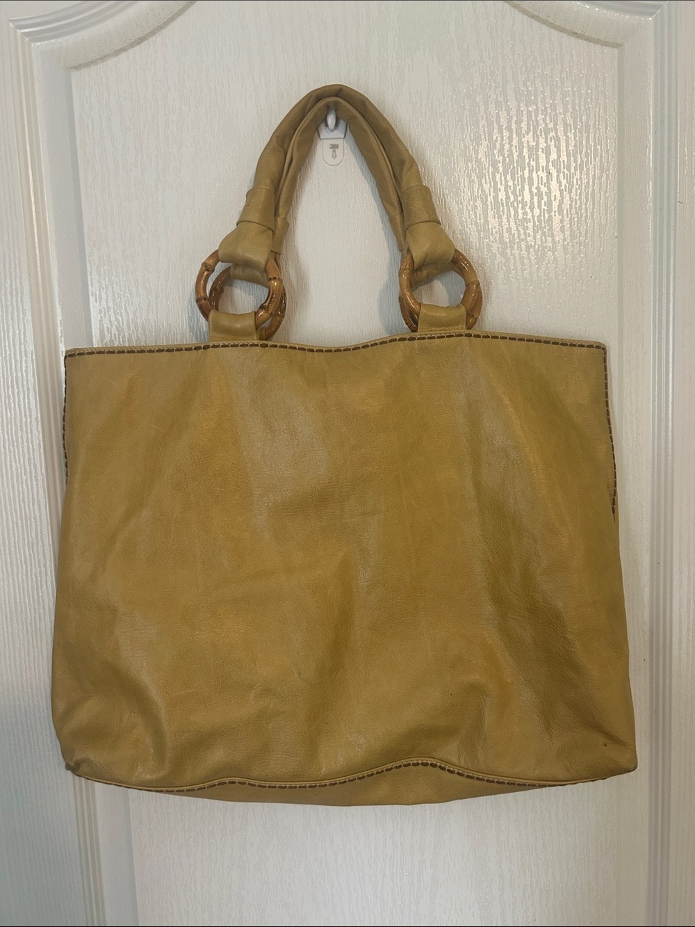 Plinio Visona reversible leather shoulder bag
